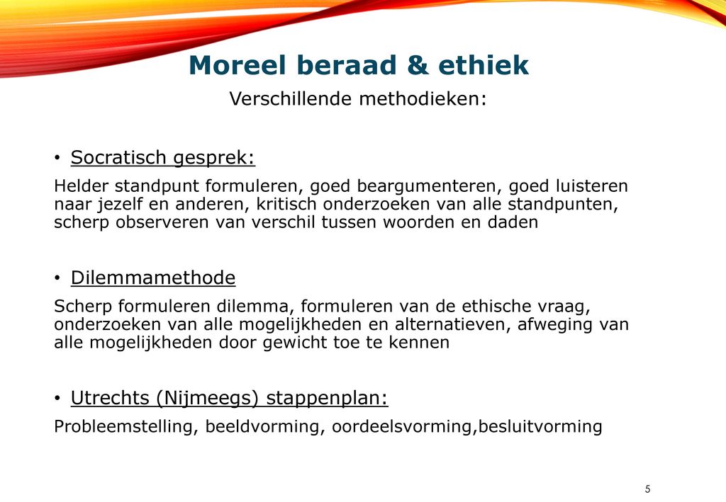 APOG Noordwijkerhout 10 maart 2016 Casusuïstiek Moreel beraad ethiek